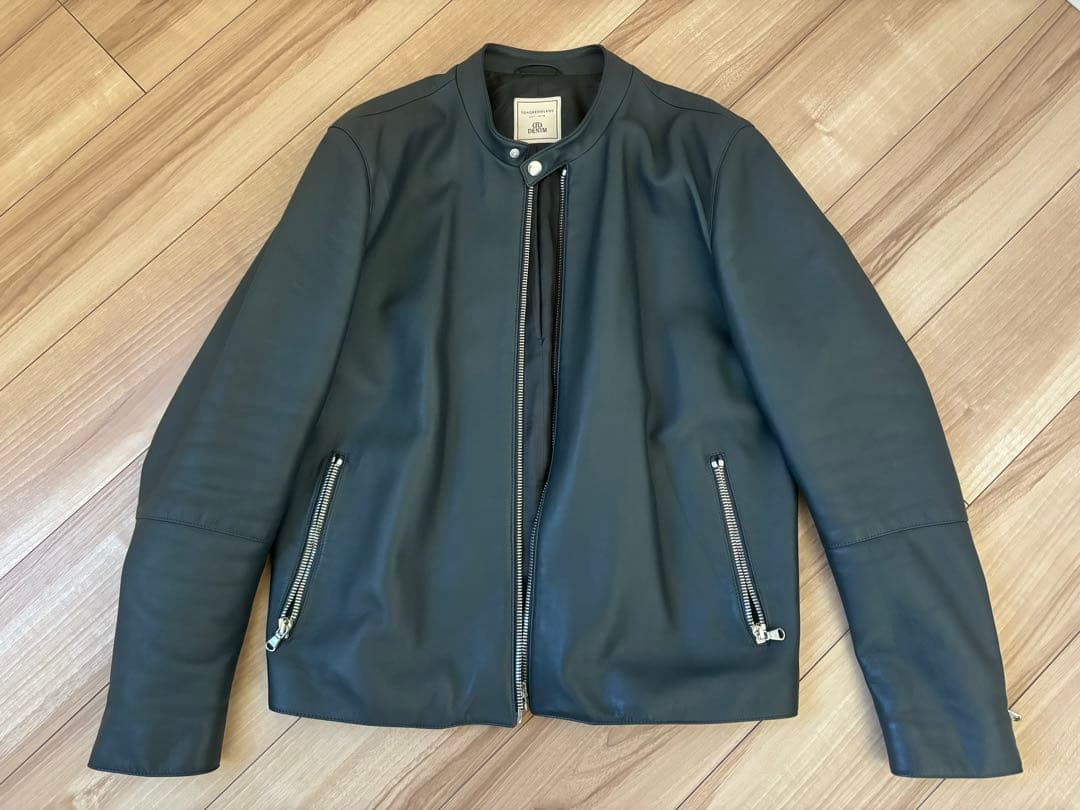 TOMORROWLAND DENIM ブラックレザージャケット　L