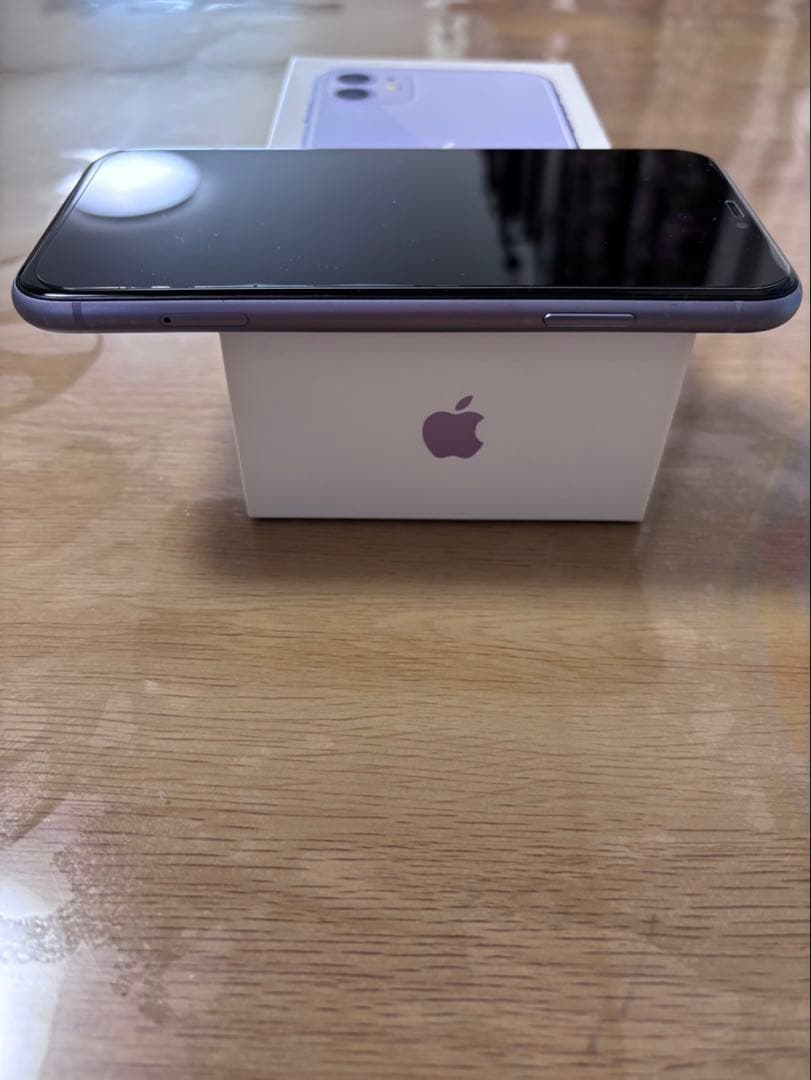 Apple iPhone11 64GB パープル　箱付き　iPhoneケース付き