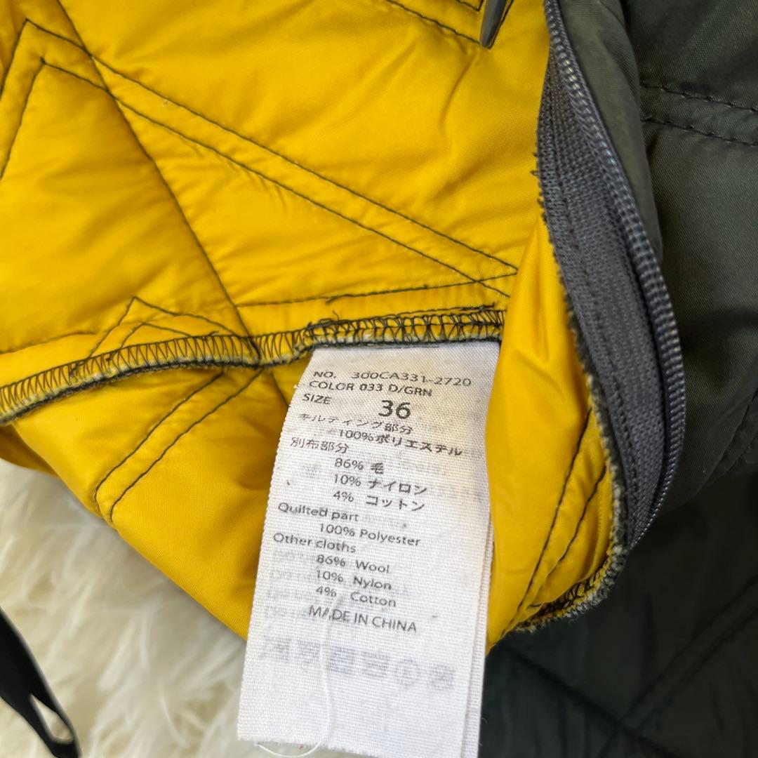 タンメンENFOLD エンフォルド キルティング スカート 36