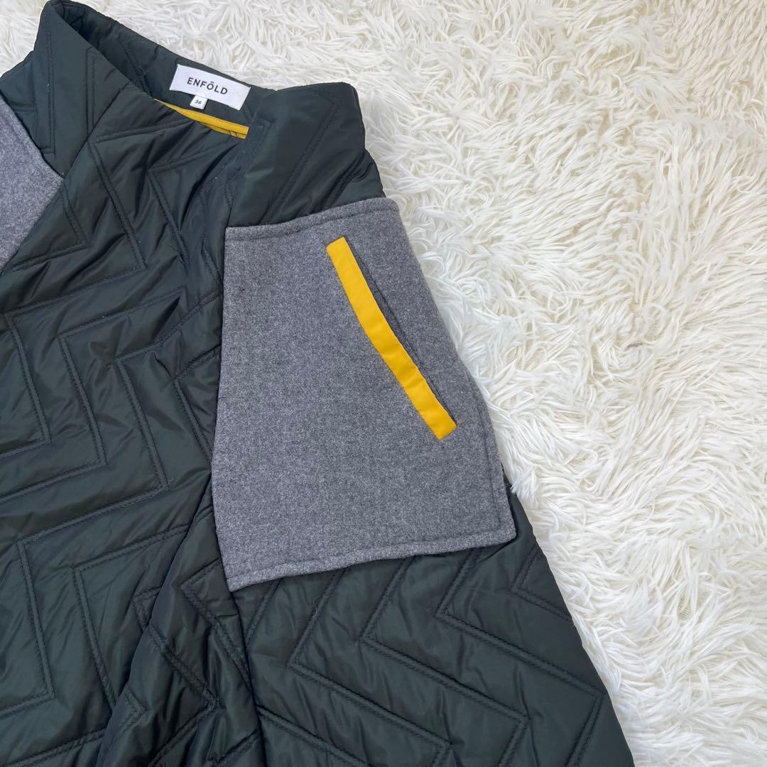 タンメンENFOLD エンフォルド キルティング スカート 36