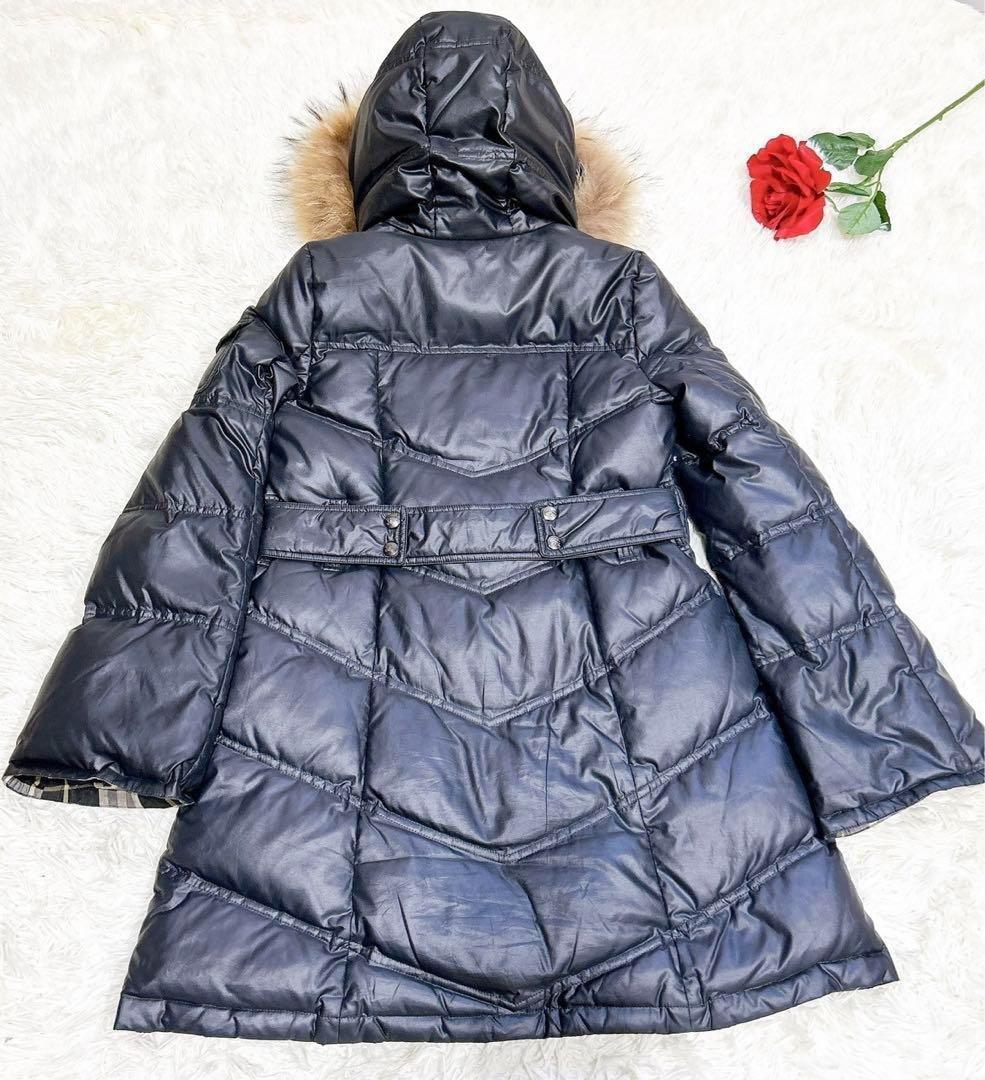 美品✨　バーバリーブルーレーベル　ダウンコート　ダウンジャケット　ブラック　黒