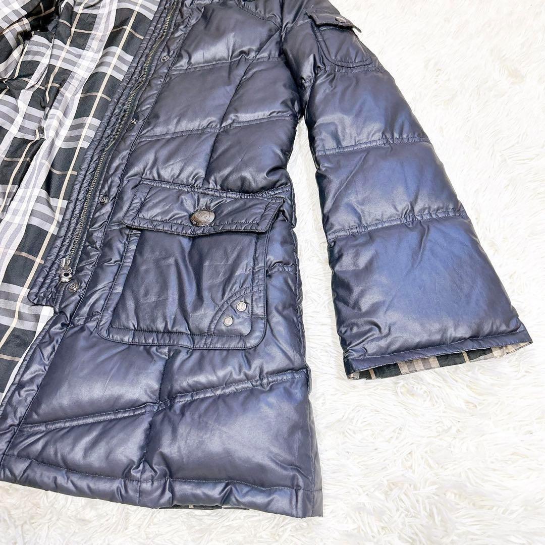 美品✨　バーバリーブルーレーベル　ダウンコート　ダウンジャケット　ブラック　黒