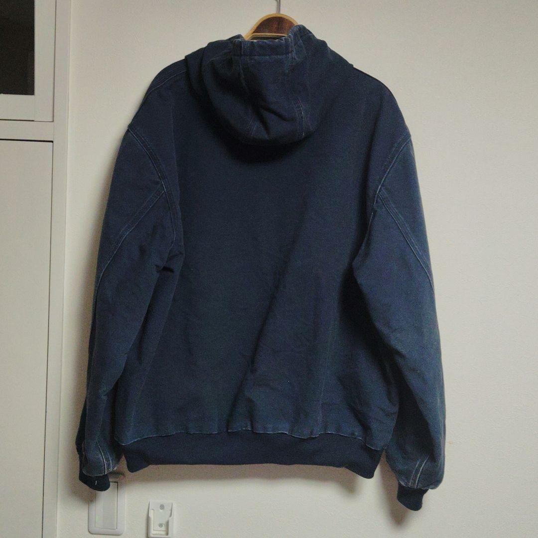 Carhartt カーハート アクティブジャケット USA製 ネイビー 企業ロゴ