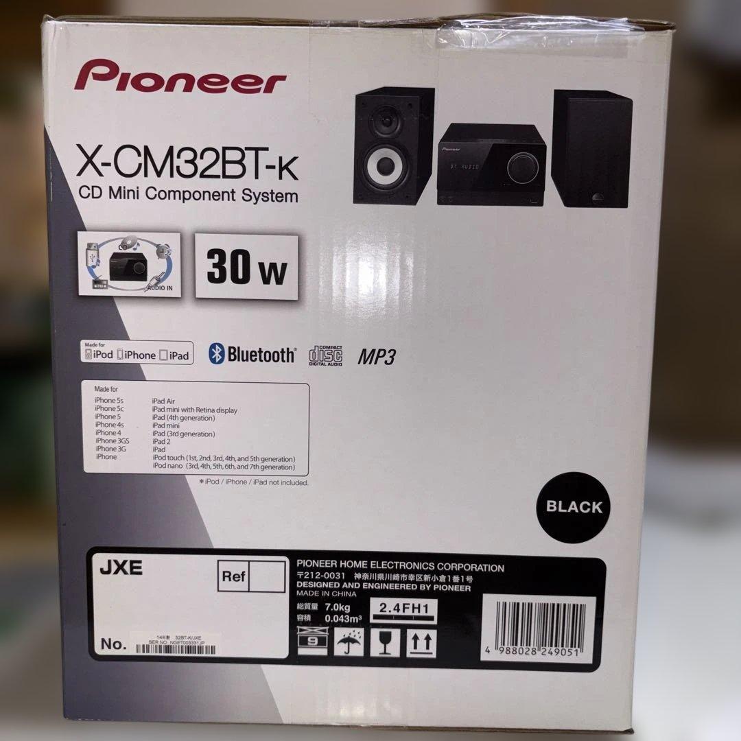 Pioneer X-CM32BT-K CDミニコンポーネントシステム　ブラック