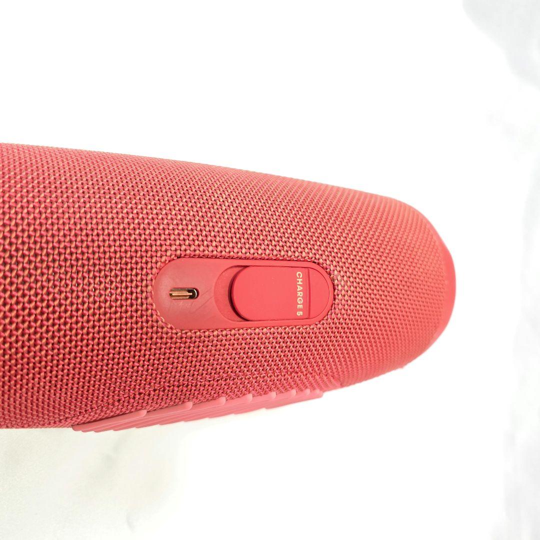 【美品】JBL CHARGE5 レッド　ワイヤレススピーカー　充電ケーブル付属