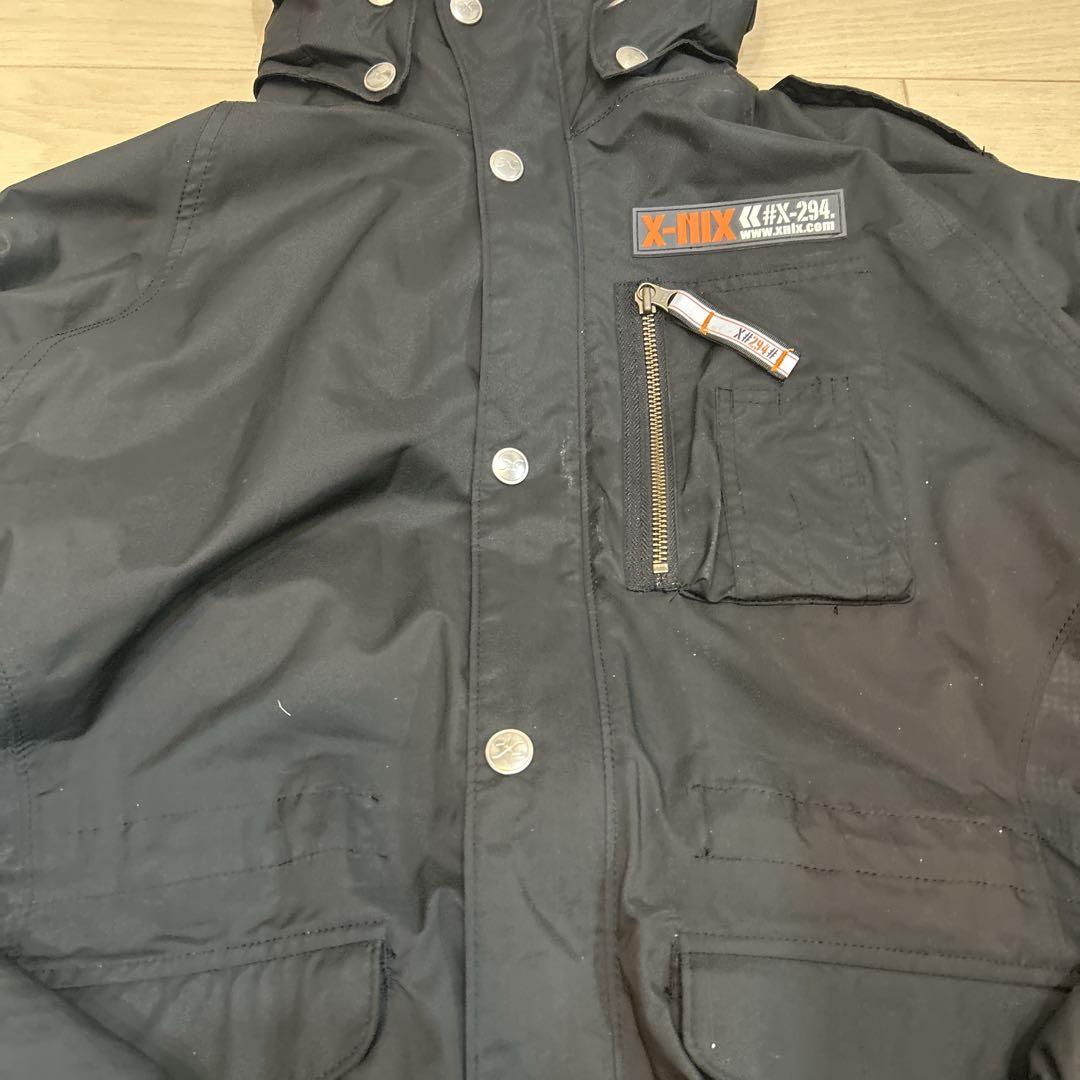 45000円！X-nix スノーボードウェア 上下セット ブラック