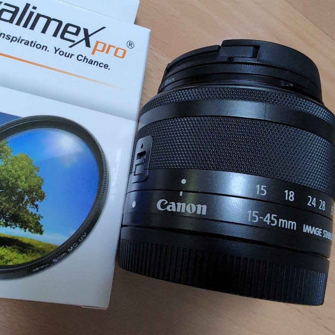 【SALE】Canon EOS M100 ブラック レンズ2種フード フィルター