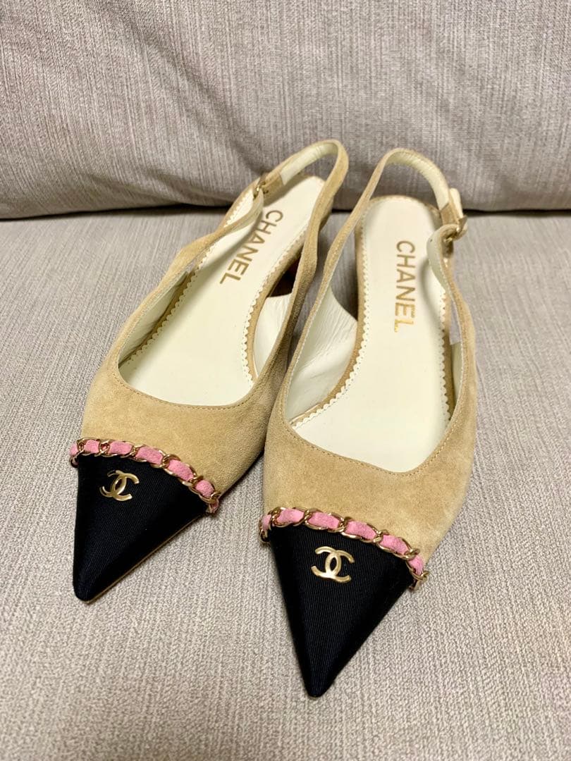 シャネル CHANEL パンプス スリングバック シューズ ココマーク
