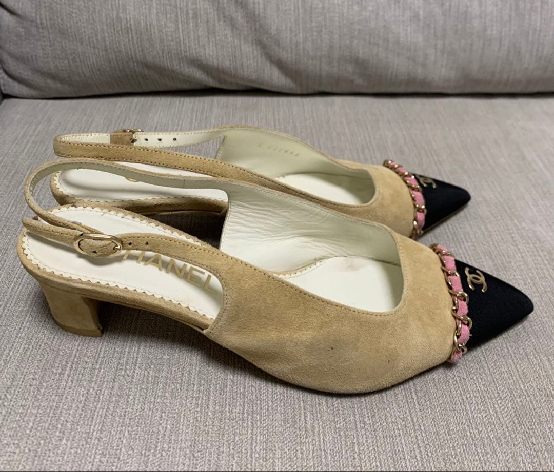 シャネル CHANEL パンプス スリングバック シューズ ココマーク