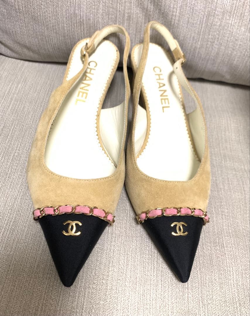 シャネル CHANEL パンプス スリングバック シューズ ココマーク