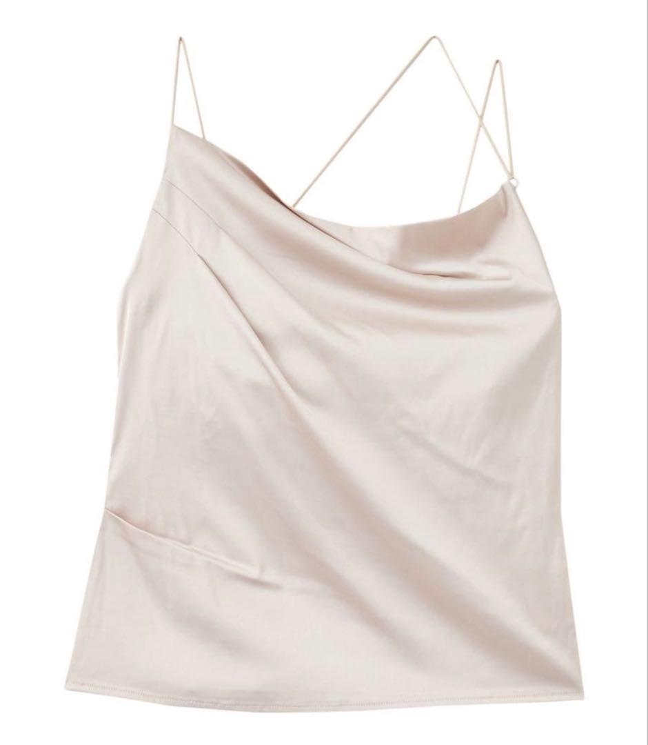 saki様限定　aimeine エメイン カップインドレープサテンキャミソール