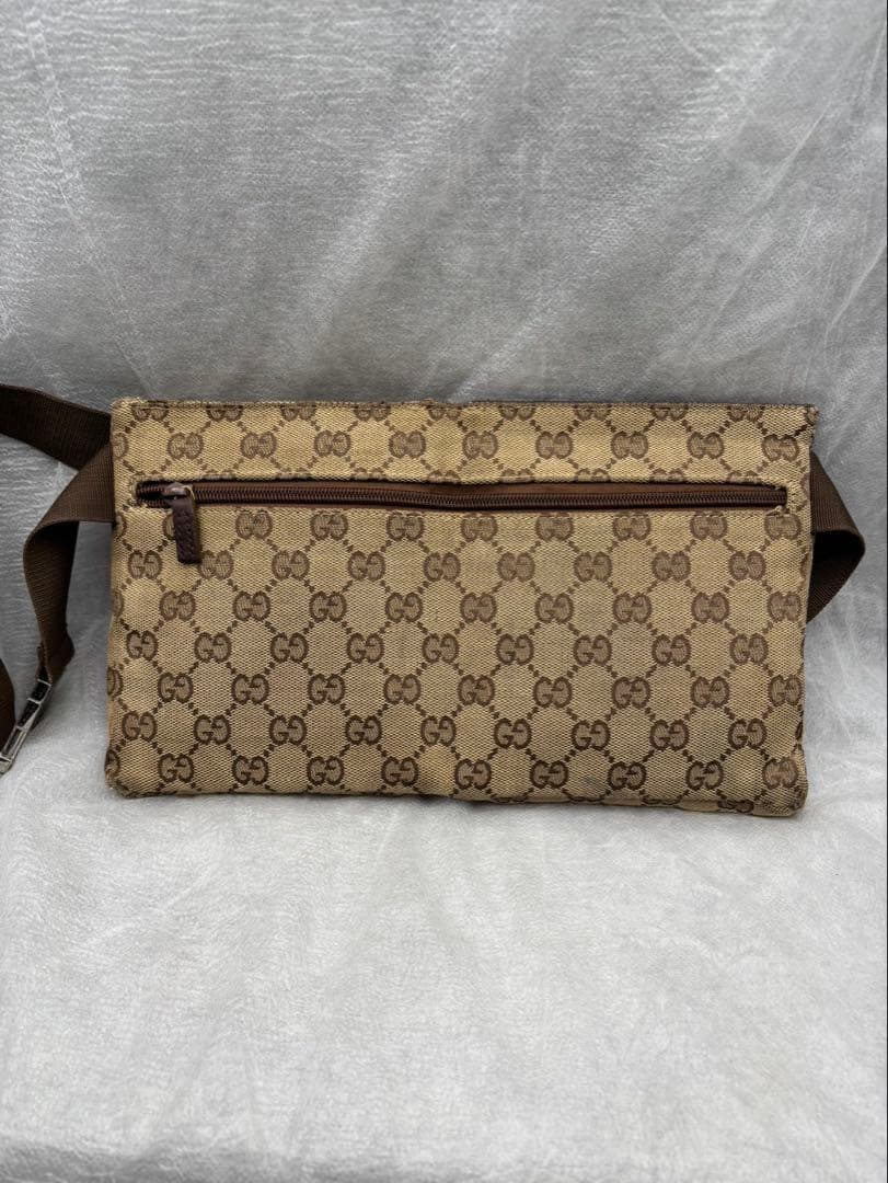 GUCCI グッチ　GGキャンバス　ボディバッグ　ウエストバッグ　28566