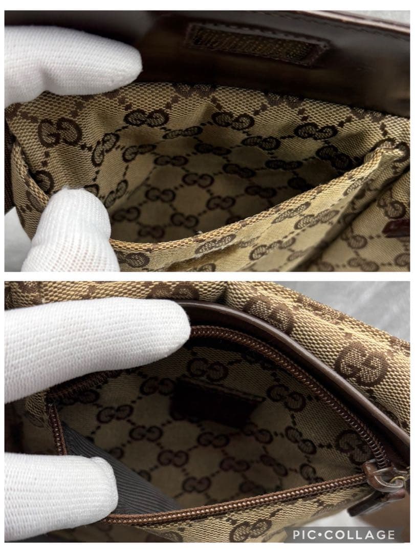 GUCCI グッチ　GGキャンバス　ボディバッグ　ウエストバッグ　28566