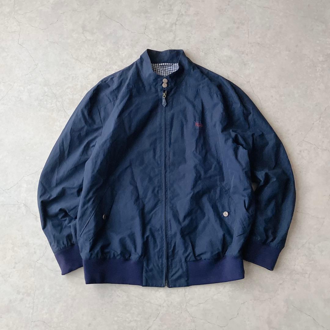 PAPAS g9タイプ ハリントンジャケット ネイビー スイングトップ 日本製