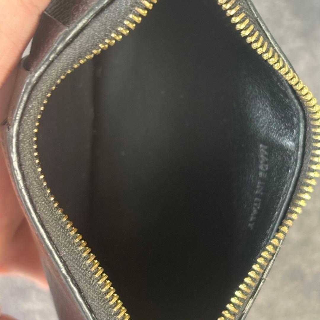 CELINE セリーヌ ケース ブラック レザー ゴールド金具 Aランク