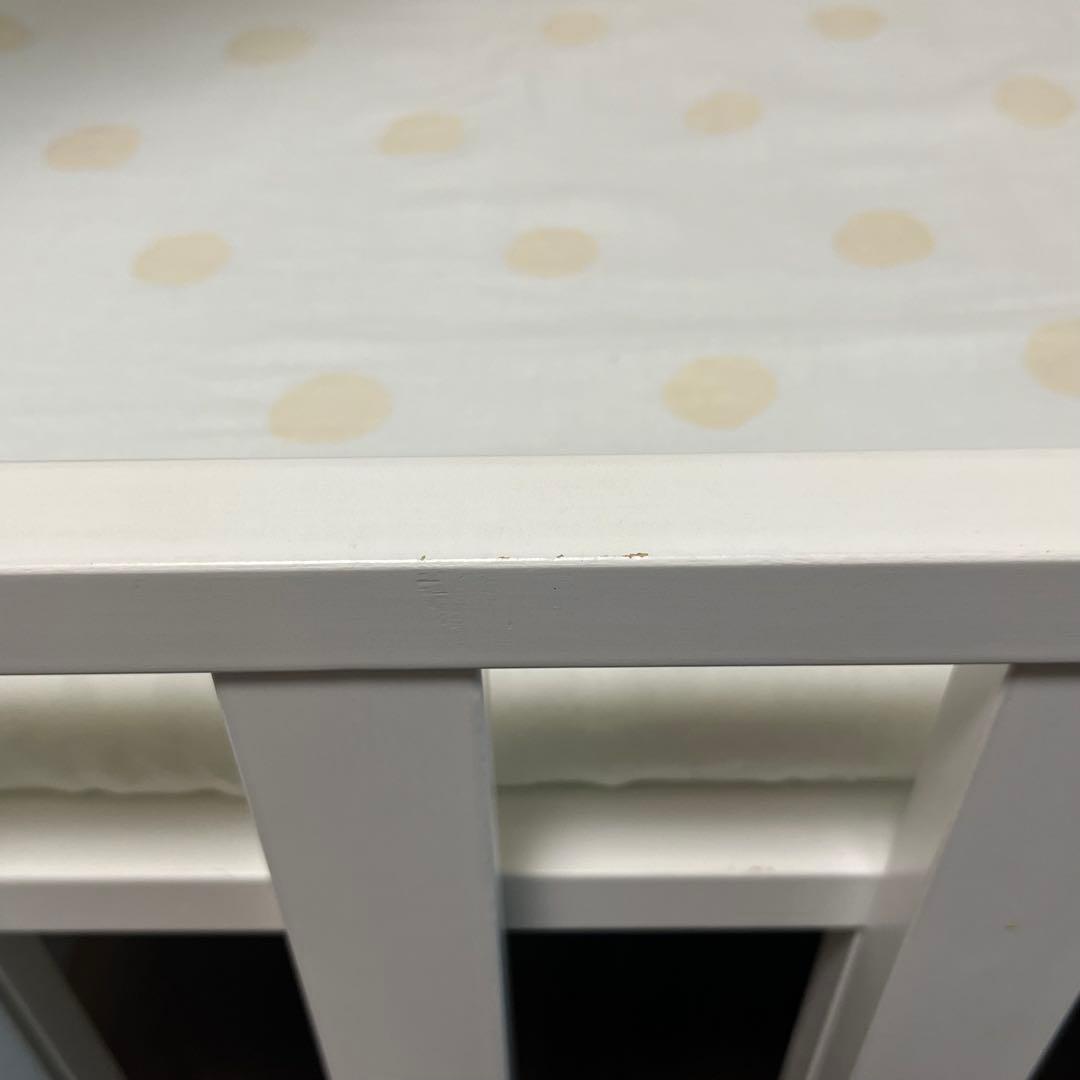 ディモワ 10mois キャノピー付き　ミニベッド&デスク / ベビーベッド