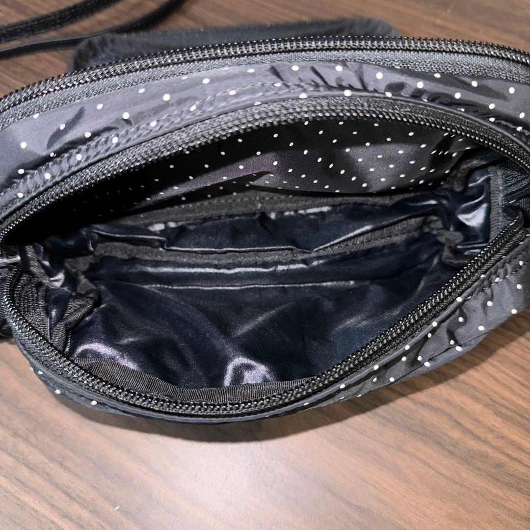 未使用 長期保管品 レア ヘッドポーター ポーチ ブラック ドット
