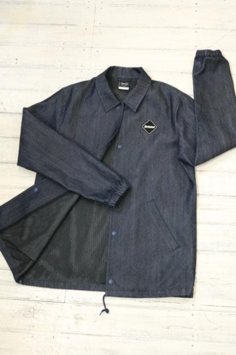 ぽ*ん様 【超美品】☆エフシーレアルブリストル：デニムコーチジャケット　ロゴ　イ