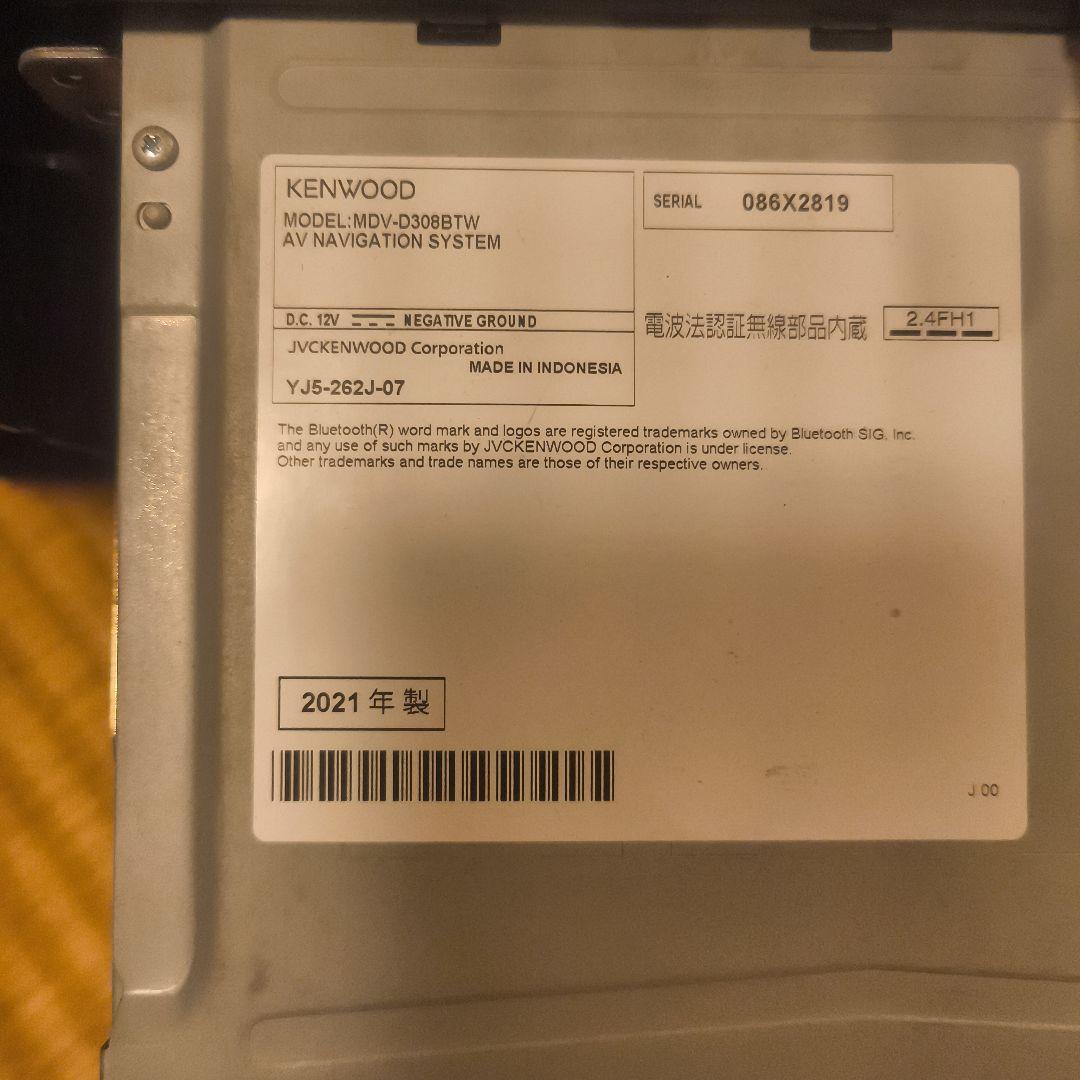 カーナビ KENWOOD MDV d308 btw