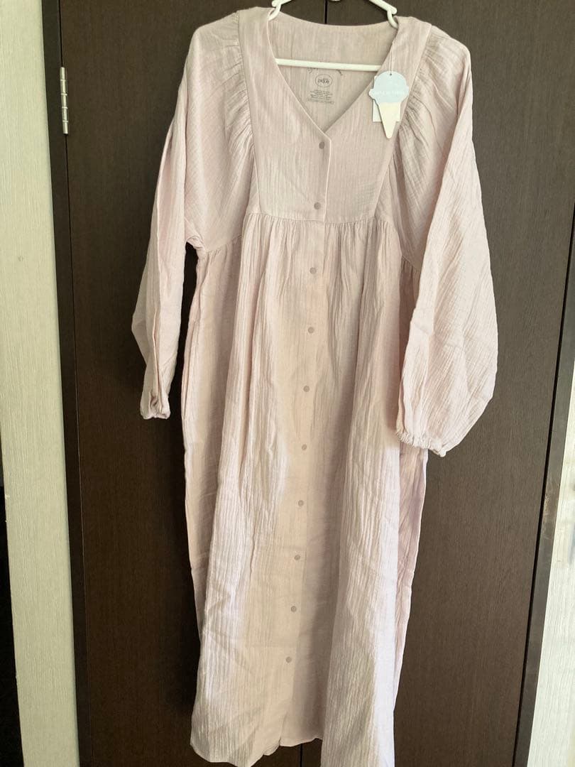 【新品未使用】ジェラートピケ　マタニティガーゼワンピース