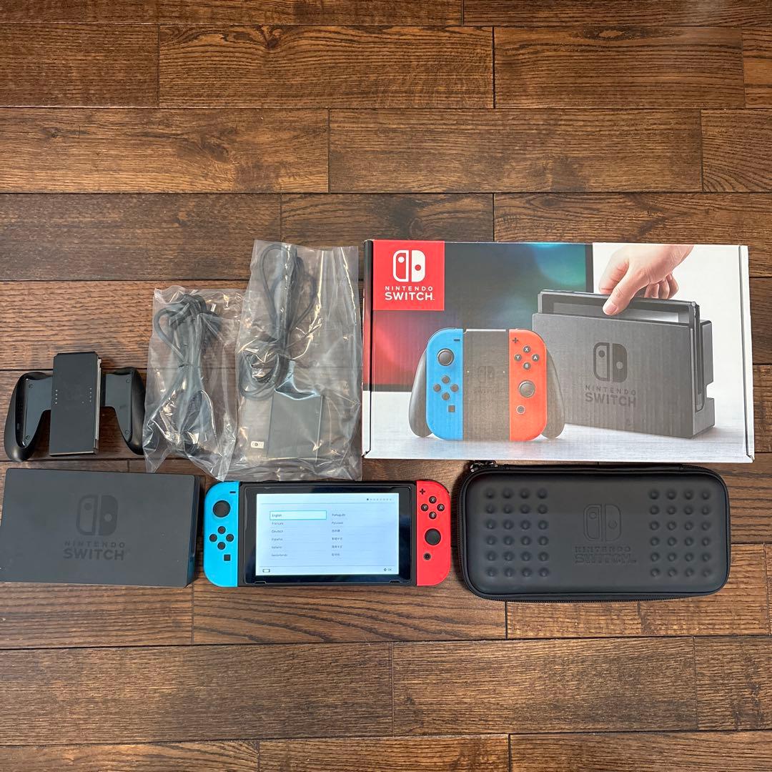 ニンテンドースイッチ　ネオンブルー/ネオンレッド 本体　美品　おまけ付き