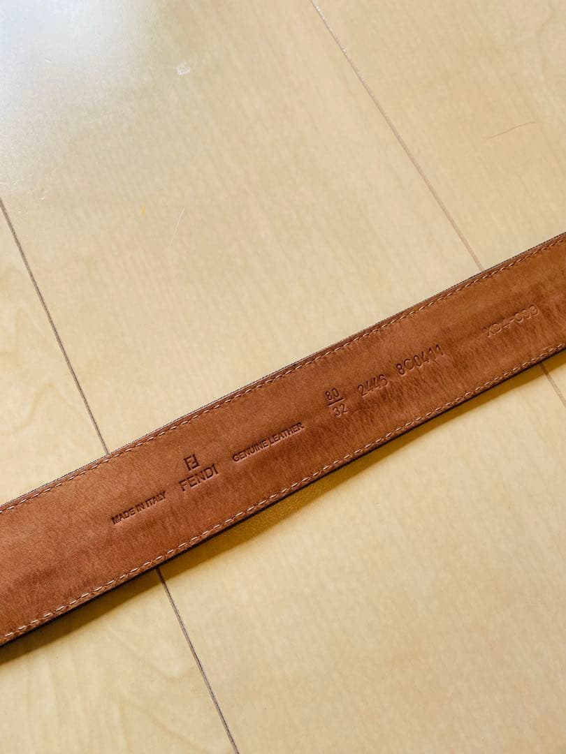 Fendi ロゴバックル ベルト ズッカ柄