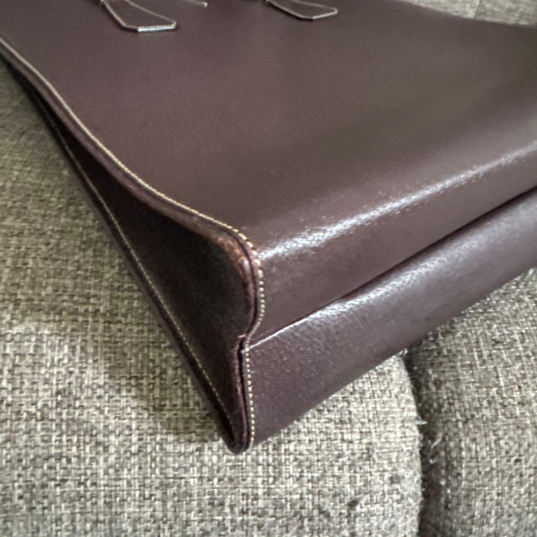 PRADA ブラウン レザートートバッグ