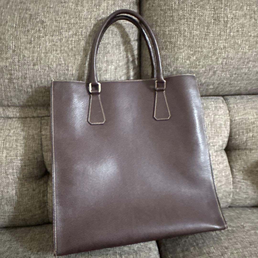 PRADA ブラウン レザートートバッグ