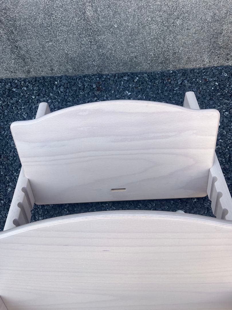 美品　ストッケ トリップトラップ シリアル7 ホワイトウォッシュ ハイチェア