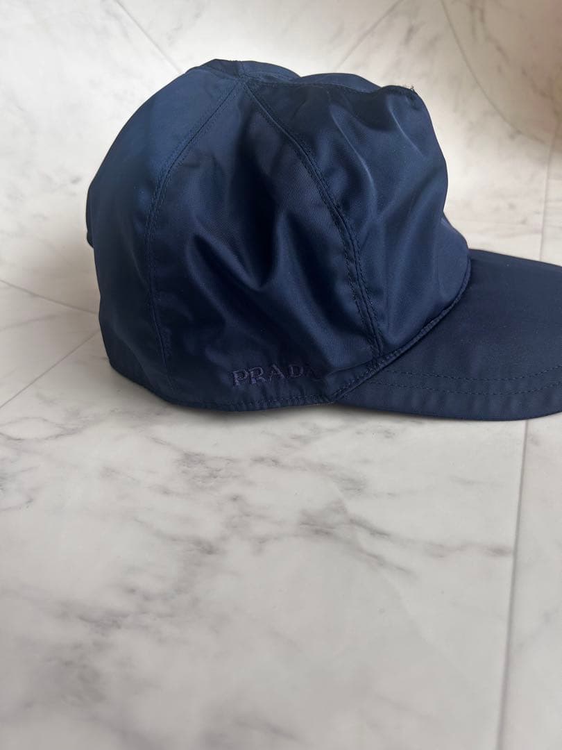 プラダ　ネイビーキャップM
