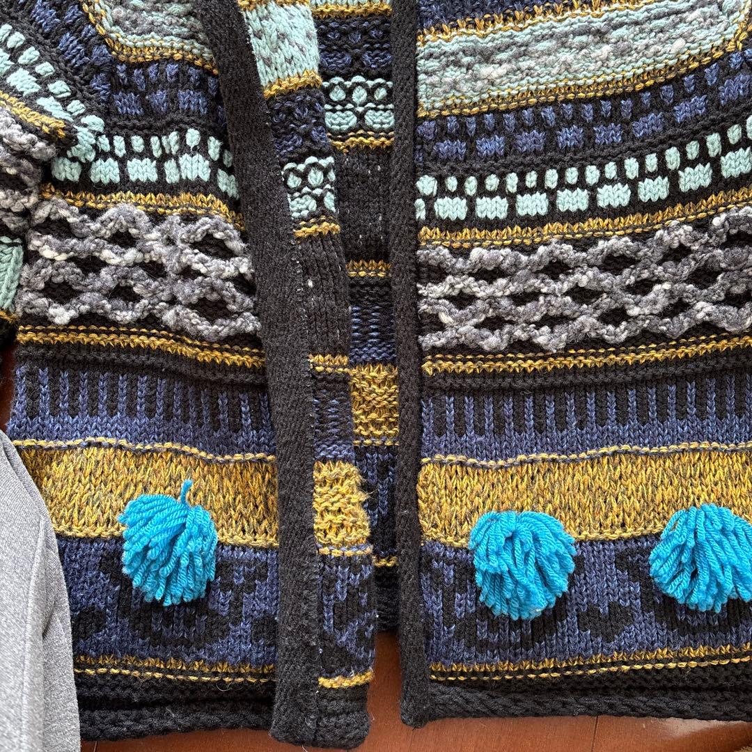 【極美品】アルベロベロ　ざっくりニット　カーディガン　ブタさん