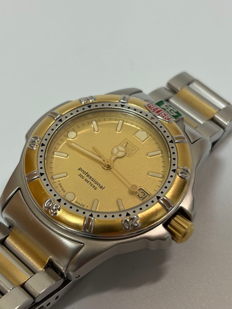 【美品 電池新品】タグホイヤー 995.413K プロフェッショナル クオーツ