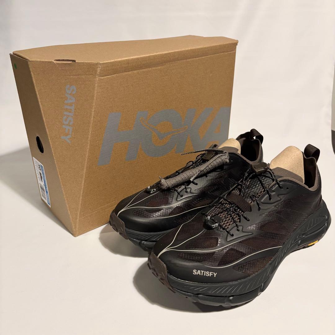 靴 HOKA X SATISFY MAFATE TRAIL COFFEE 28cm