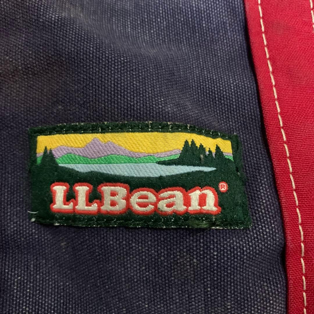 90s レアL.L. Bean トート バッグ 青赤ヴィンテージTOTE