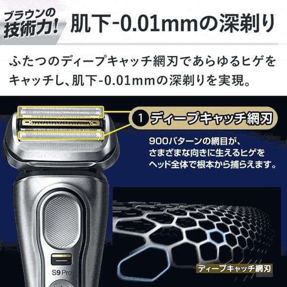 ブラウン メンズ 電気シェーバー シリーズ9Pro（9455cc-v）シルバー