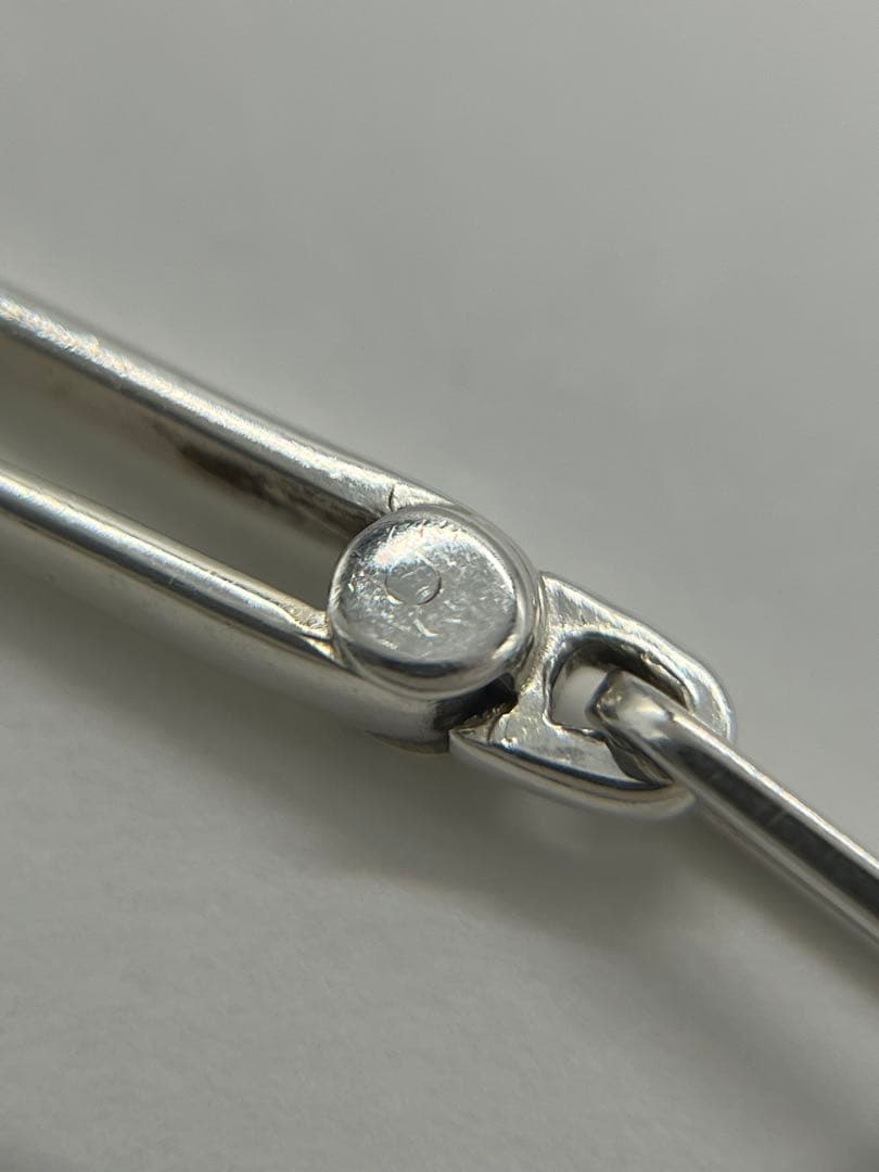 グッチ GUCCI クリップチェーン ネックレス SV925 オーバル 希少