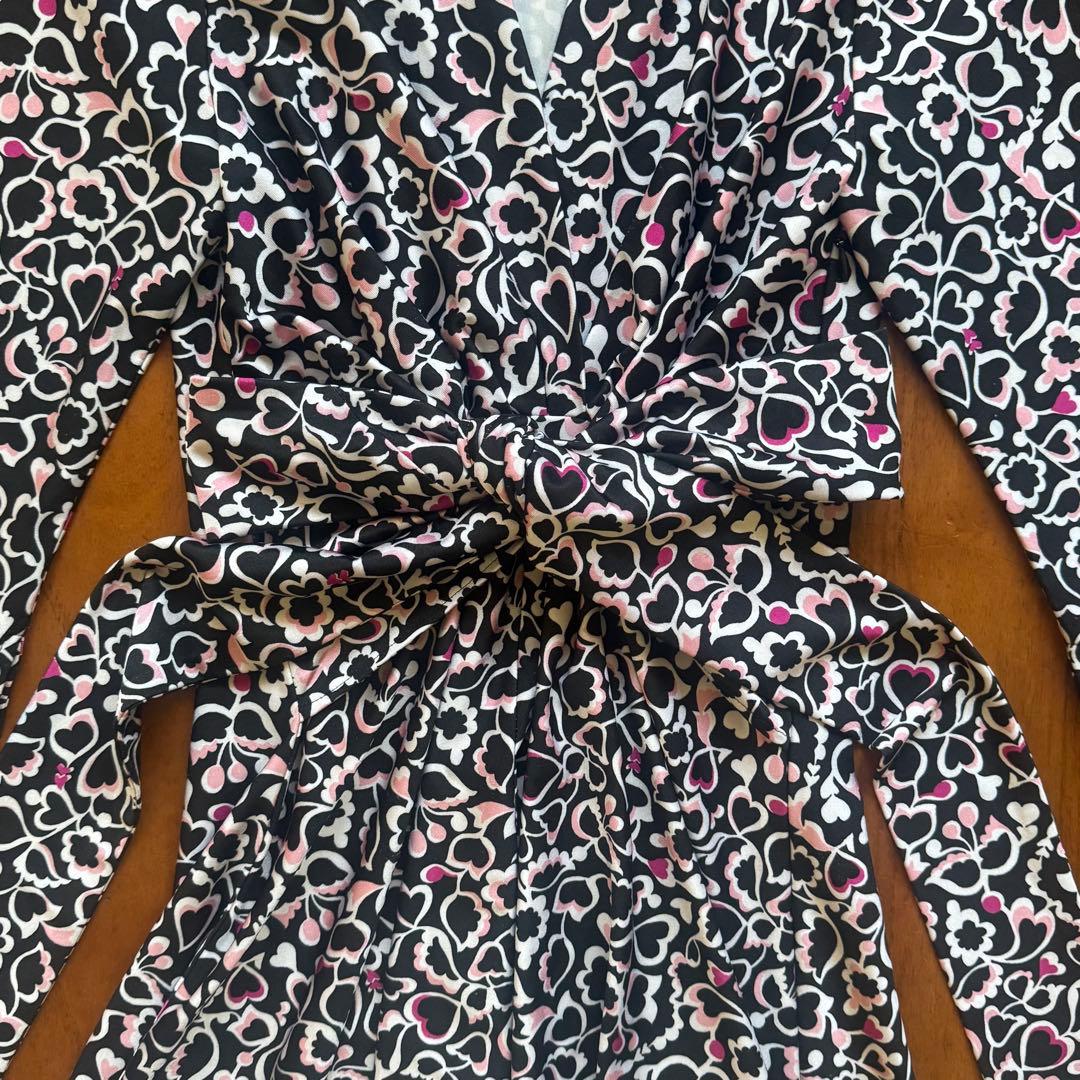 Kayme ワンピース ハートラビリンス サイドジップ ウエストリボン