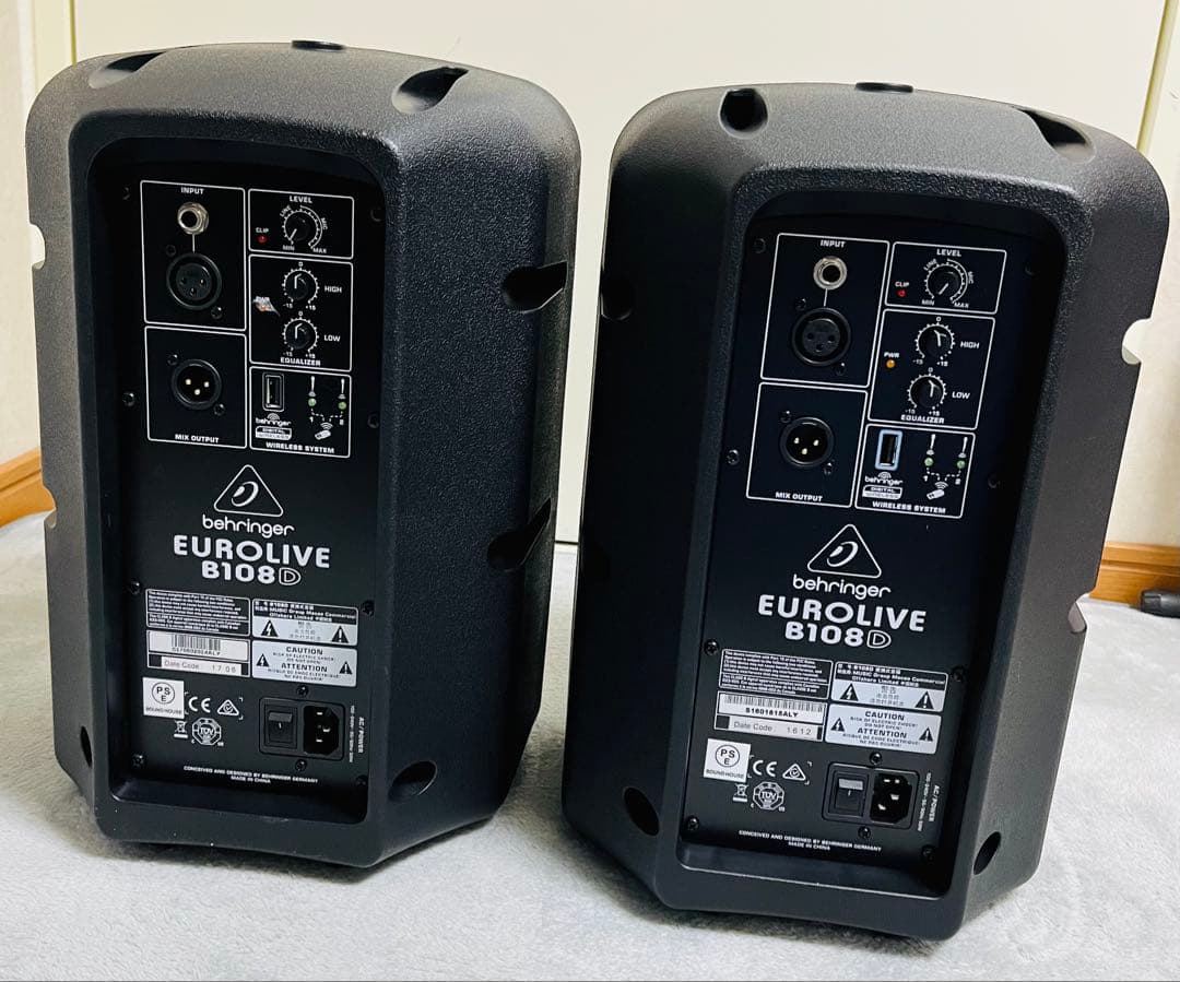behringer EUROLIVE B108D スピーカー(2本セット)