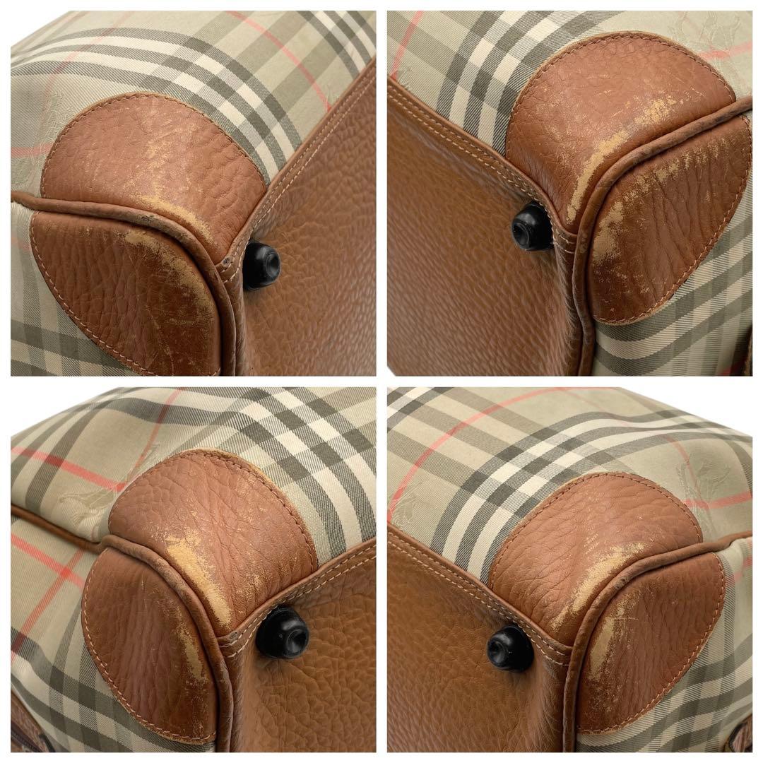 Burberry バーバリー ノバ チェック ボストン バッグ 大容量