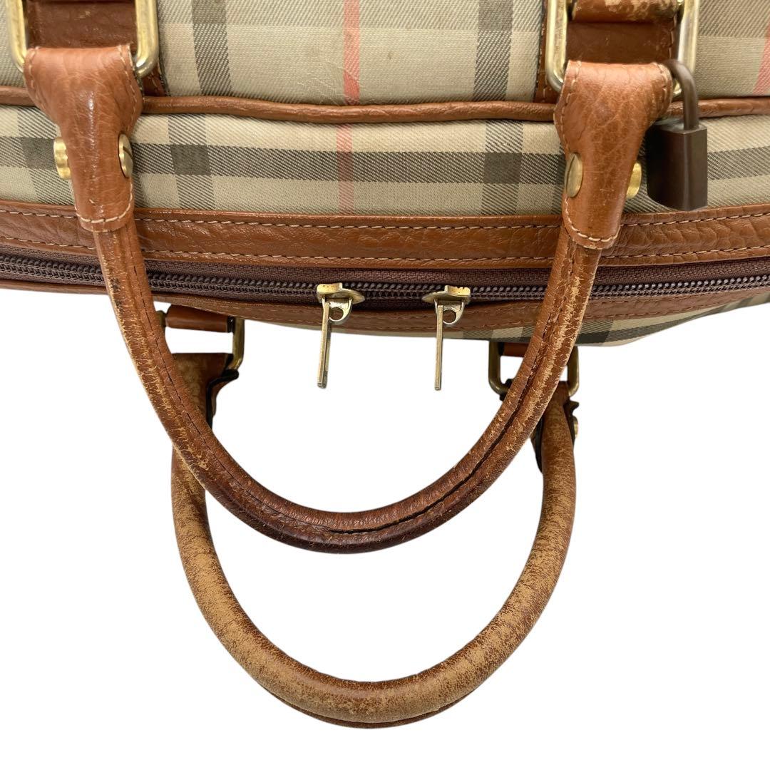 Burberry バーバリー ノバ チェック ボストン バッグ 大容量