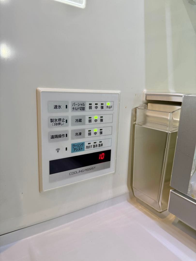 【SALE下】 Panasonic 500L 観音開き冷蔵庫、ナノイー木目調