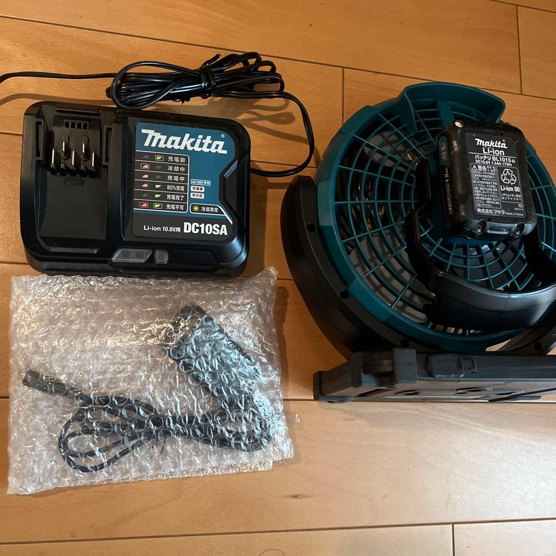 充電式ファン CF100DZ と　DC10SA BL1015のセット