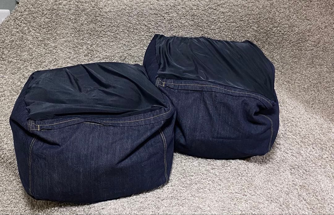 無印良品 体にフィットするソファ本体(小)+ソファ用綿カバー(小) 2セット