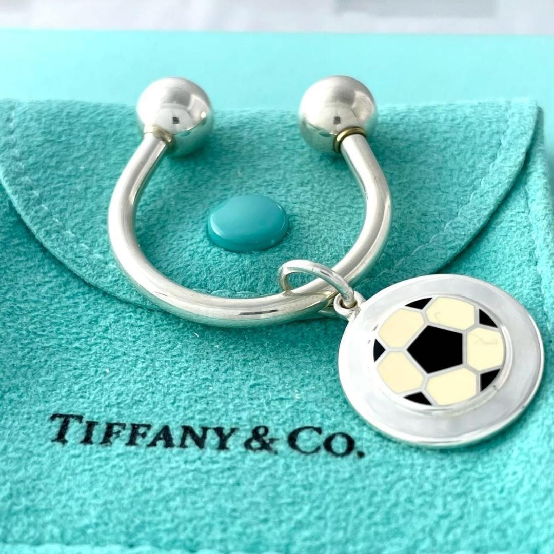 オールドティファニー 希少 サッカー ボール キーリング 1993 S42fe