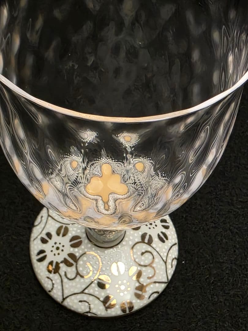 九谷焼万華鏡和グラス2個セット