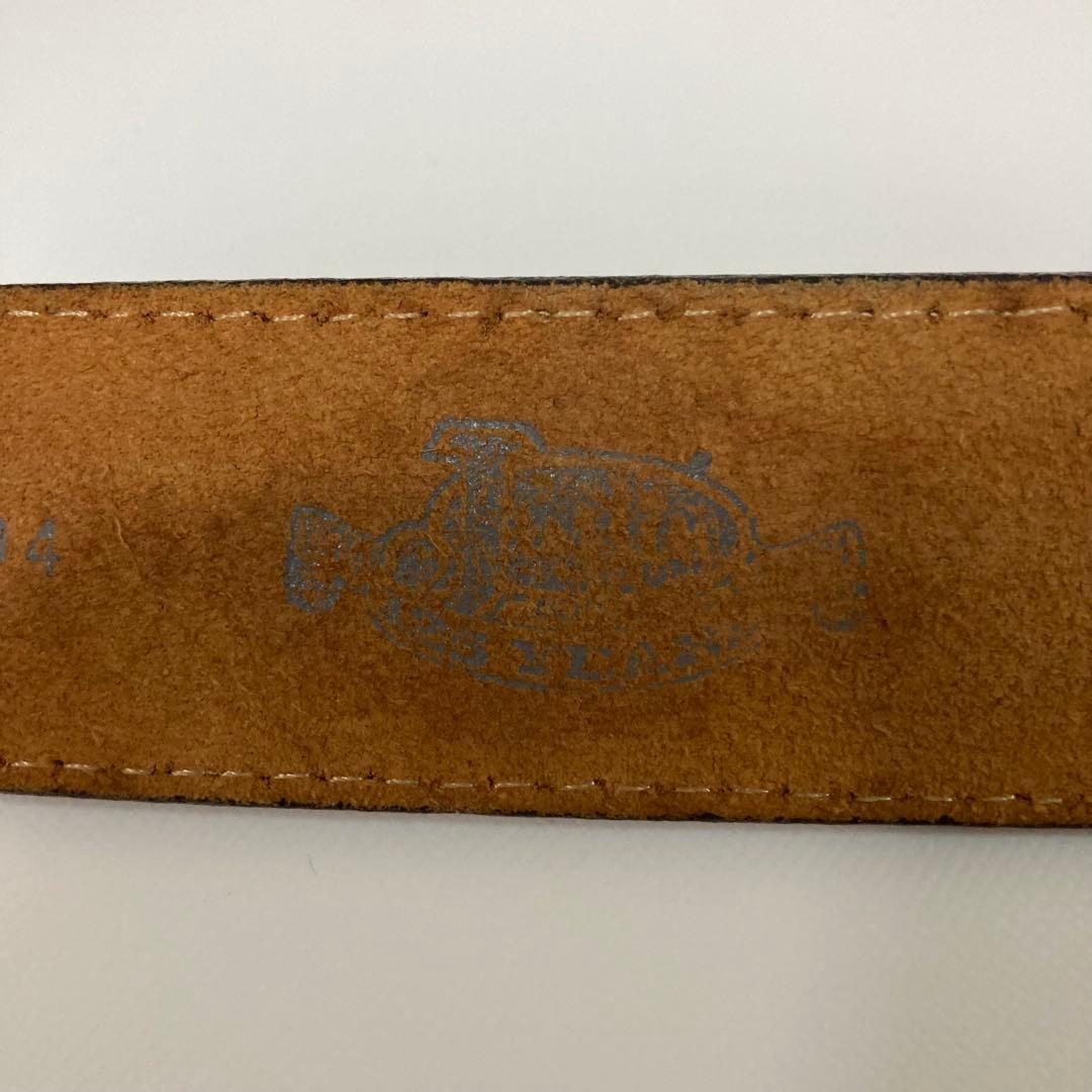 Justin カービングレザーベルト　ロングホーンバックル　36 ジャスティン