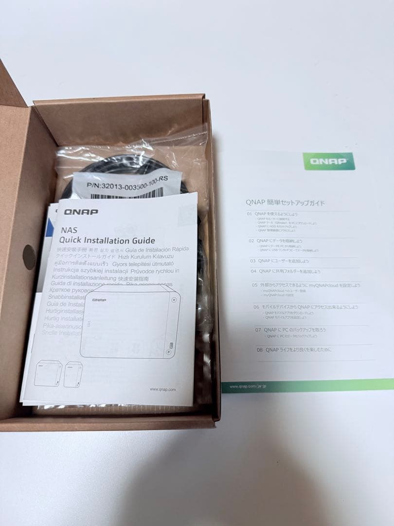 QNAP NAS TS-453D 8Gに増設　8T HDD×2