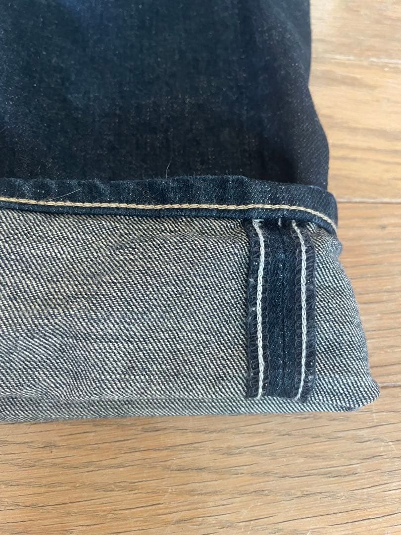 45r ライ麦デニムのシャルロット5 影色納戸　濃