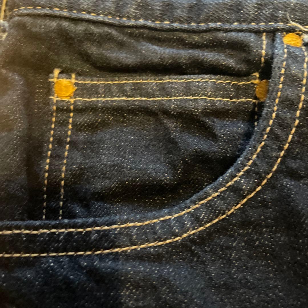 45r ライ麦デニムのシャルロット5 影色納戸　濃