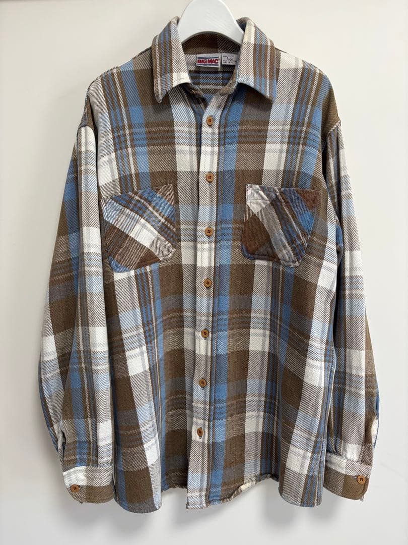 BIG MAC ヘビーネルシャツ　80s